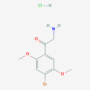 Chemical structure of bk-2C-B (hydrochloride)