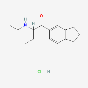 Chemical structure of bk-EABDI (hydrochloride)