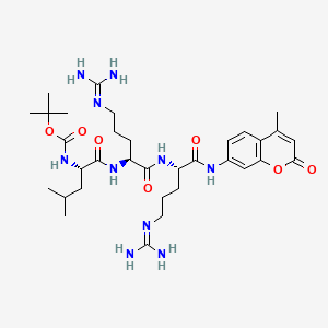 Chemical structure of Boc-LRR-AMC