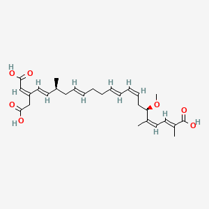 Chemical structure of Bongkrekic Acid