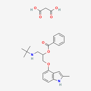 Chemical structure of Bopindolol Malonate
