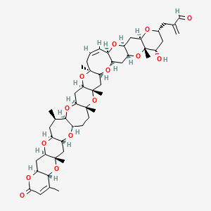 Chemical structure of Brevetoxin B