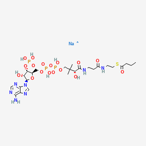 Chemical structure of Butyryl Coenzyme A (sodium salt)
