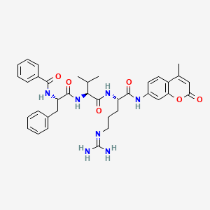 Chemical structure of Bz-FVR-AMC