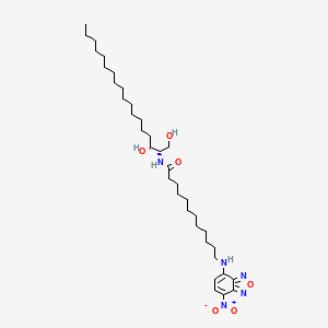 Chemical structure of C-12 NBD-dihydro-Ceramide