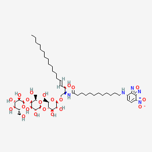 Chemical structure of C12 NBD Globotriaosylceramide (C18:1/12:0)