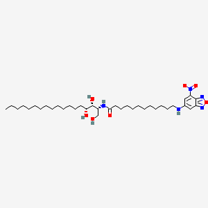 Chemical structure of C12 NBD Phytoceramide (t18:0/12:0)