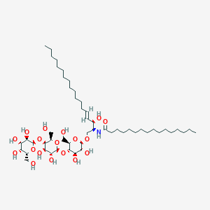 Chemical structure of C16 Globotriaosylceramide (d18:1/16:0)