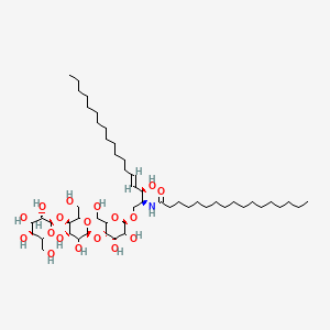 Chemical structure of N-Heptadecanoyl ceramide trihexoside