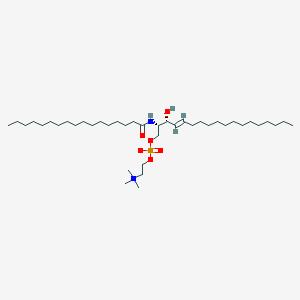 Chemical structure of C17 Sphingomyelin (d18:1/17:0)