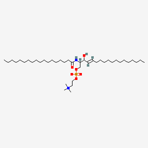 Chemical structure of C18 Sphingomyelin (d18:1/18:0)