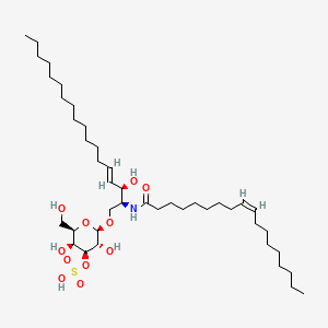 Chemical structure of C18:1 3'-sulfo Galactosylceramide (d18:1/18:1(9Z))