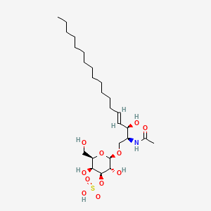 Chemical structure of C2 3'-sulfo Galactosylceramide (d18:1/2:0)