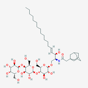 Chemical structure of C2 Adamantanyl Globotriaosylceramide (d18:1/2:0)