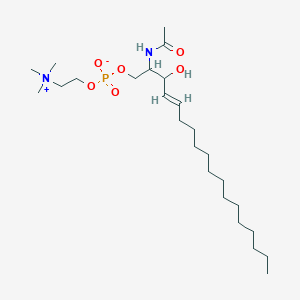 Chemical structure of C2 Sphingomyelin (d18:1/2:0)