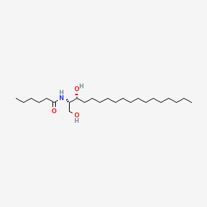 Chemical structure of C6 dihydro Ceramide (d18:0/6:0)