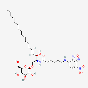Chemical structure of C6 NBD Glucosylceramide