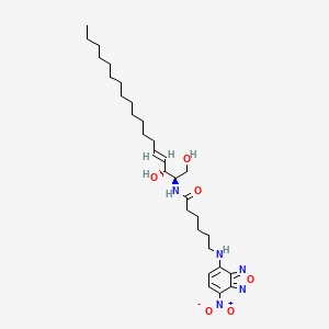 Chemical structure of C6 NBD L-threo Ceramide (d18:1/6:0)