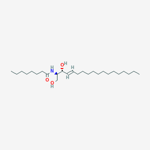 Chemical structure of C8 D-threo Ceramide (d18:1/8:0)