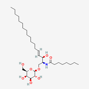 Chemical structure of C8 Galactosylceramide (d18:1/8:0)