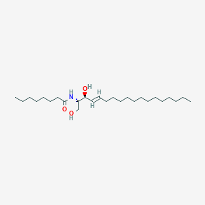 Chemical structure of C8 L-threo Ceramide (d18:1/8:0)