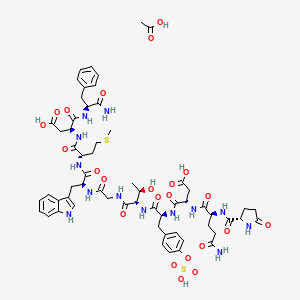 Chemical structure of Caerulein (acetate)