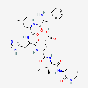 Chemical structure of Calpinactam