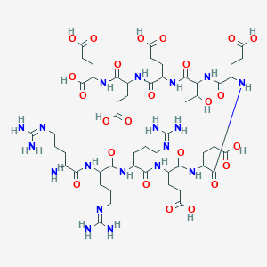 Chemical structure of Casein Kinase 2 Substrate (trifluoroacetate salt)