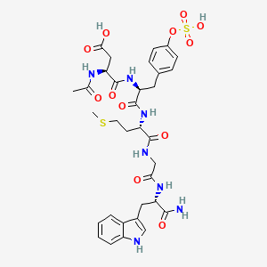 Chemical structure of CCK (26-30) (sulfated)