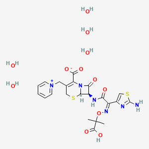 Chemical structure of Ceftazidime (hydrate)