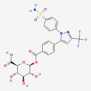Chemical structure of Celecoxib Carboxylic Acid Acyl-β-D-Glucuronide