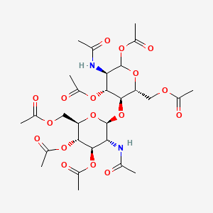 Chemical structure of Chitobiose Octaacetate