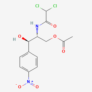 Chemical structure of Chloramphenicol Acetate