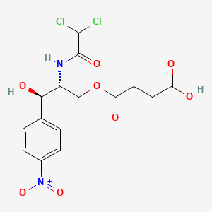 Chemical structure of Chloramphenicol Succinate