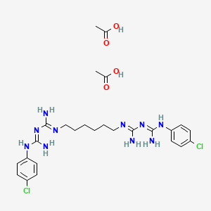 Chemical structure of Chlorhexidine Acetate