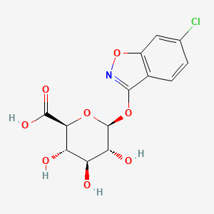 Chemical structure of Chlorzoxazone N-Glucuronide