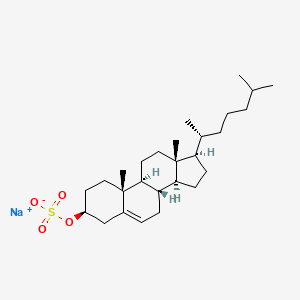 Chemical structure of Sodium cholesteryl sulfate