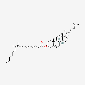 Chemical structure of Cholesteryl Palmitoleate