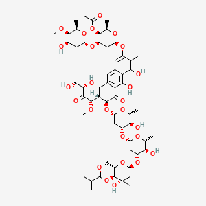 Chemical structure of Chromomycin A2
