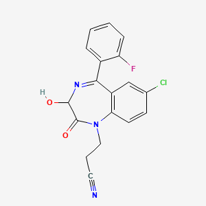 Chemical structure of Cinolazepam