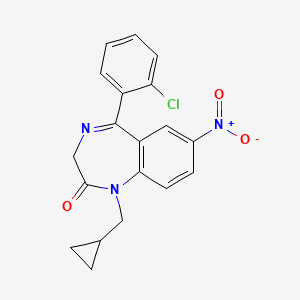 Chemical structure of Cloniprazepam