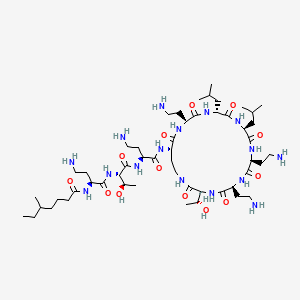 Chemical structure of Colistin