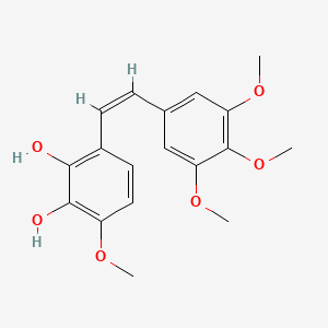 Chemical structure of Combretastatin A1