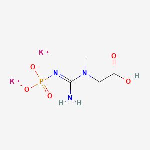 Chemical structure of Creatine Phosphate (potassium salt)
