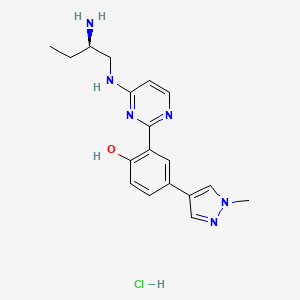 Chemical structure of CRT0066101 (hydrochloride)