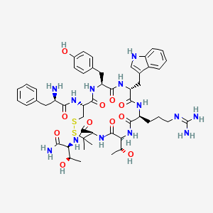 Chemical structure of CTAP (trifluoroacetate salt)