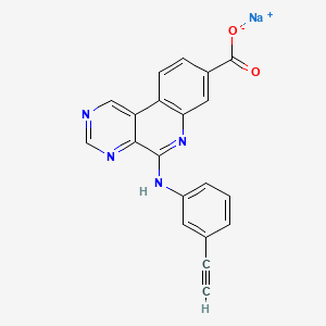 Chemical structure of CX-5011 (sodium salt)