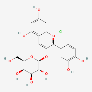 Chemical structure of Cyanidin 3-galactoside