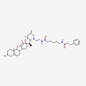 Chemical structure of Cyclopamine-KAAD