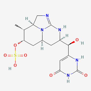 Chemical structure of Cylindrospermopsin